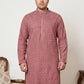 Magenta Embroidered and Sequence Kurta