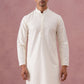 Silk Blend Embroidered Kurtas ( ANMKO 301Cream )  [RT] [L-6]