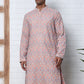Viscose Rayon Self-Design Embroidered Kurtas ( ANMKO 278Peach )  [RT] [M-6]
