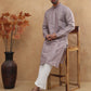 Men’s Silk Blend Embroidered Kurtas  ( HOPKO 003Purple )  [RT] [O-2]