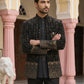Men's Velvet Embroidered Indo-Western Set