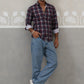 Checked Cotton Casual Shirt for Men ( RDSH 033Navy )