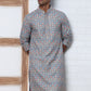 Viscose Rayon Self-Design Embroidered Kurtas ( ANMKO 278Grey )  [RT] [M-6]