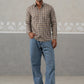 Checked Cotton Casual Shirt for Men ( RDSH 031Beige )