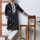 Men Silk Blend Ethnic Embroidered Kurtas ( HOPKO 012Black )  [RT] [P-3]