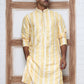 Men Silk Blend Festive Embroidered Kurtas ( ANMKO 299Yellow )  [RT] [C-2]