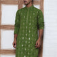 Viscose Rayon Mirror-Work Kurtas ( ANMKO 290Olive )  [RT] [O-7]