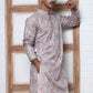 Men's Festive Sequins & Thread Work Kurtas ( ANMKO 288Grey )  [RT] [C-3]