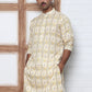 Thread Work & Printed Cotton Blend Kurtas ( ANMKO 297Yellow )  [RT] [D-3]