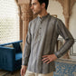 Stripe Pattern Cotton Blend Ethnic Kurta ( 65KO 5482Grey S ) [FF] [K-13]