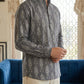 Stylish All-Over Print Casual Ethnic Short Kurta ( 65KO 5483Grey S ) [FF] [A-1-4]