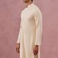 Viscose Rayon Traditional Embroidered Kurta (65KO 5330 Beige ) [FF] [1-1-9]