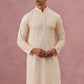 Viscose Rayon Traditional Embroidered Kurta (65KO 5330 Beige ) [FF] [1-1-9]