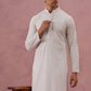Viscose Rayon Traditional Embroidered Kurta (65KO 5330 Grey ) [FF] [1-1-9]