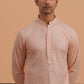 Viscose Rayon Traditional Embroidered Kurta ( 65KO 5330 Peach ) [FF] [1-1-9]
