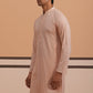 Viscose Rayon Traditional Embroidered Kurta ( 65KO 5330 Peach ) [FF] [1-1-9]