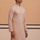 Viscose Rayon Traditional Embroidered Kurta ( 65KO 5330 Peach ) [FF] [1-1-9]