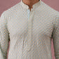 Viscose Rayon Traditional Embroidered Kurta ( 65KO 5330 Sky ) [FF] [1-1-9]