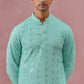 Sequin-Embellished Rayon Embroidered Kurta (65KO 5331 Green ) [FF] [O-6]