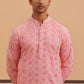 Sequin-Embellished Rayon Embroidered Kurta ( 65KO 5331 Peach ) [FF] [O-6]