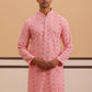 Sequin-Embellished Rayon Embroidered Kurta ( 65KO 5331 Peach ) [FF] [O-6]