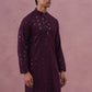 Sequin-Embellished Rayon Embroidered Kurta (65KO 5331 Purple ) [FF] [O-6]