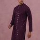 Sequin-Embellished Rayon Embroidered Kurta (65KO 5331 Purple ) [FF] [O-6]