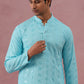 Sequin-Embellished Rayon Embroidered Kurta ( 65KO 5331 Sky ) [FF] [O-6]
