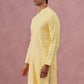 Sequin-Embellished Rayon Embroidered Kurta (65KO 5331 Yellow ) [FF] [O-6]