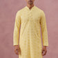Sequin-Embellished Rayon Embroidered Kurta (65KO 5331 Yellow ) [FF] [O-6]