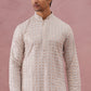 Men’s Rayon Sequin Embroidered Kurta (65KO 5332 Beige ) [FF] [E-8-7]