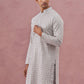Men’s Rayon Sequin Embroidered Kurta (65KO 5332 Grey ) [FF] [E-8-7]