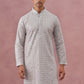 Men’s Rayon Sequin Embroidered Kurta (65KO 5332 Grey ) [FF] [E-8-7]