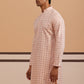 Men’s Rayon Sequin Embroidered Kurta ( 65KO 5332 Peach ) [FF] [E-8-7]