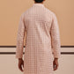 Men’s Rayon Sequin Embroidered Kurta ( 65KO 5332 Peach ) [FF] [E-8-7]