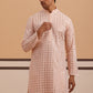 Men’s Rayon Sequin Embroidered Kurta ( 65KO 5332 Peach ) [FF] [E-8-7]
