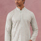 Men’s Rayon Sequin Embroidered Kurta ( 65KO 5332 Pista ) [FF] [E-8-7]
