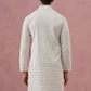 Men’s Rayon Sequin Embroidered Kurta ( 65KO 5332 Pista ) [FF] [E-8-7]