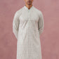 Men’s Rayon Sequin Embroidered Kurta ( 65KO 5332 Pista ) [FF] [E-8-7]