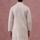 Men’s Rayon Sequin Embroidered Kurta (65KO 5332 White ) [FF] [E-8-7]
