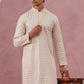 Men’s Rayon Sequin Embroidered Kurta (65KO 5332 Yellow ) [FF] [E-8-7]