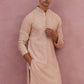 Rayon Embroidered Kurta for Men (65KO 5333 Beige ) [FF] [Q-18]
