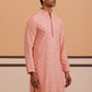Rayon Embroidered Kurta for Men ( 65KO 5333 Peach ) [FF] [Q-18]