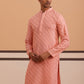 Rayon Embroidered Kurta for Men ( 65KO 5333 Peach ) [FF] [Q-18]