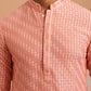 Rayon Embroidered Kurta for Men ( 65KO 5333 Peach ) [FF] [Q-18]