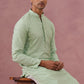 Rayon Embroidered Kurta for Men ( 65KO 5333 Pista ) [FF] [Q-18]