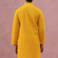 Traditional Cotton Blend Embroidered Kurta (65KO 5334 Yellow ) [FF] [F-1-2-3-4]