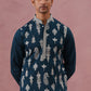 Silk Blend Ethnic Embroidered Kurta for Men ( 65KO 5335 Peacock ) [FF] [B-1-2]