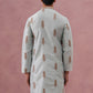 Men's Silk Blend Embroidered Kurta ( 65KO 5336 Sky ) [FF] [J-1]