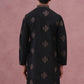 Silk Blend Black Kurta for Men (65KO 5337 Black ) [FF] [A-1-4]